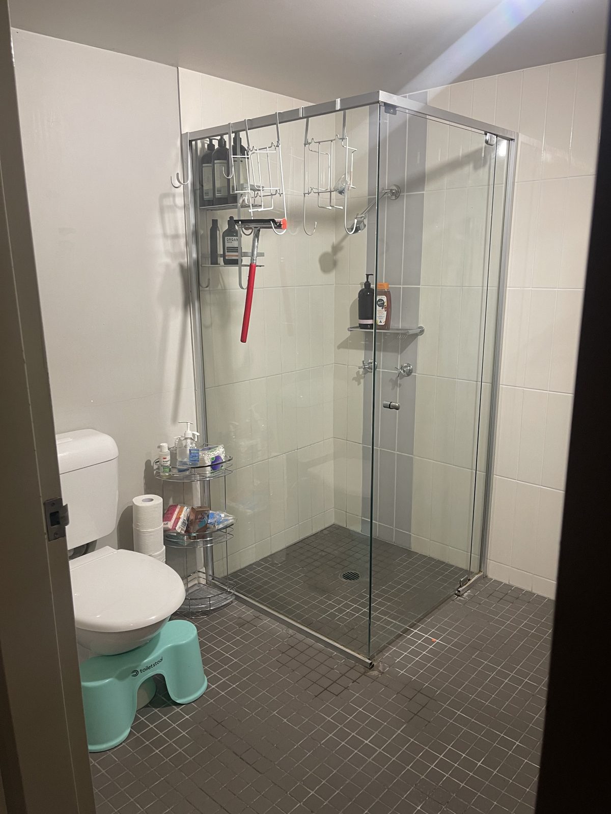 After: a clean bathroom