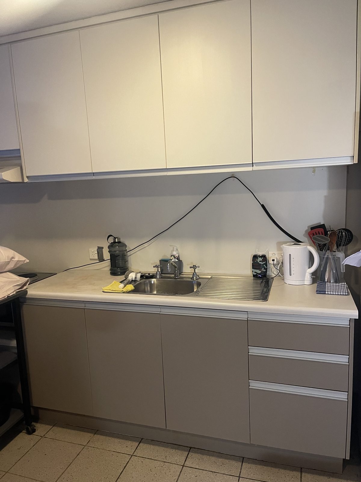 After: a clean, tidy kitchen